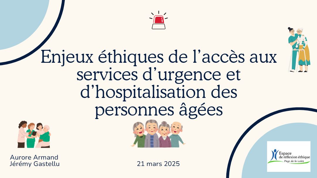 Enjeux éthique de l'accès aux service d'urgence et d'hospitalisation des personnes âgées